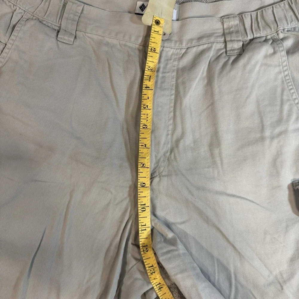 Columbia Cargo Shorts Mens 36 Tan Khaki Hiking‎ Outdoor Cotton Utility